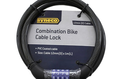 Syneco 12mm x 1m Bicycle Lock Combination